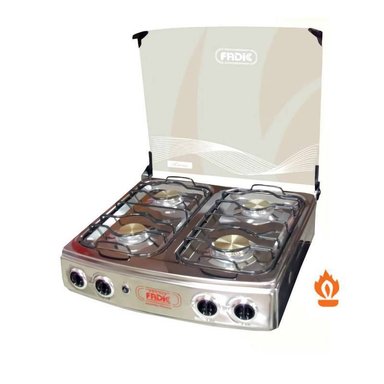 COCINA DE MESA 4 QUEMADORES KAREN CON TAPA DE VIDRIO 22 - 1
