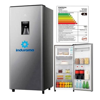 REFRIGERADORA INDURAMA RI-289D 177 LITROS PLOMO - 1