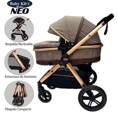 COCHE CUNA MOISES BABY KITS NEO BEIGE
