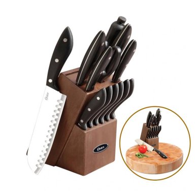 JUEGO DE CUCHILLOS OSTER HUXFORD ACERO HUXFOR 14P BLOCK