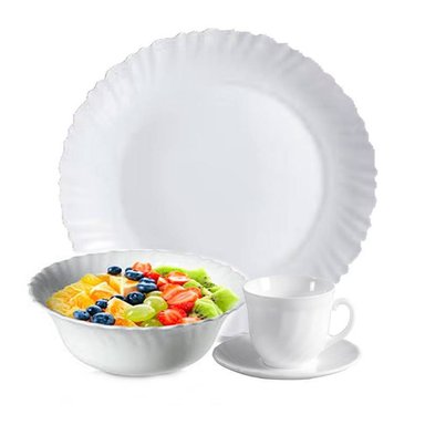JUEGO VAJILLA OSTER DINNERWARE VIDRIO TEMPLADO 16 PIEZAS