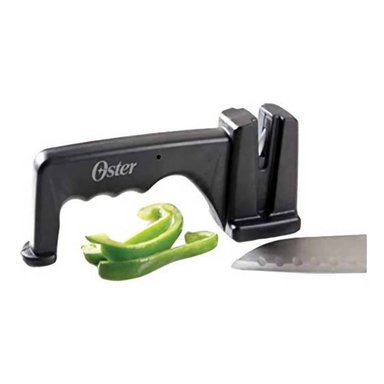 AFILADOR DE CUCHILLOS MANGO ERGONÓMICO NEGRO OSTER 75979-01