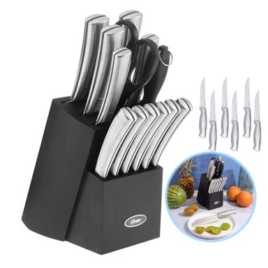 JUEGO DE CUCHILLOS OSTER WELLISFORD ACERO 14P BASE