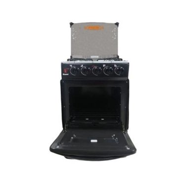 COCINA FADIC CON TAPA DE VIDRIO Y HORNO SAMI 4H NEGRO - 3