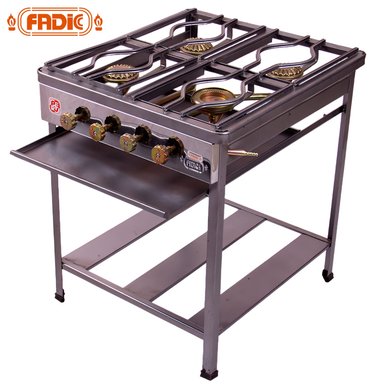 COCINA SEMI INDUSTRIAL FADIC 4 HORNILLAS N°3 FSI04-02 - 1