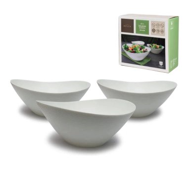 SET DE 3 ENSALADERAS BELIA  ECOVIDRIO
