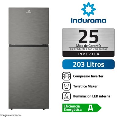 REFRIGERADORA INDURAMA 203L TOP MOUNT RI-359I CROMA