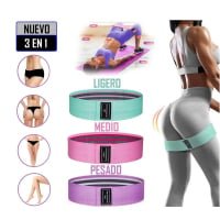 BANDAS ELÁSTICAS DE TELA 3 NIVELES RESISTENCIA