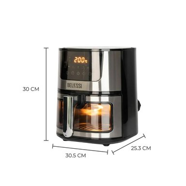 FREIDORA DE AIRE BELESSI 4.5LT 2400W BLSE003 - 10