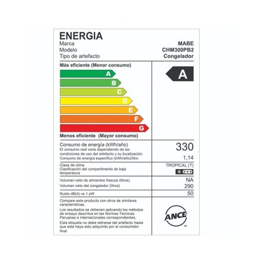 CONGELADORA HORIZONTAL 290 LTRS BLANCO CHM300PB2 - 6