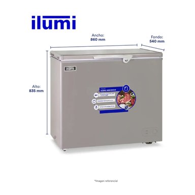 CONGELADORA DUAL ILUMI 220 LITROS TFI-2200DG GRIS - 4