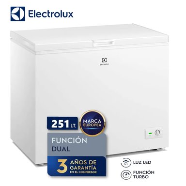 CONGELADOR HORIZONTAL 251 L BLANCO EFH25S2P4AW - 1