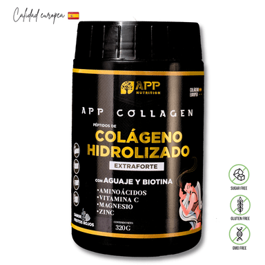 COLÁGENO HIDROLIZADO PÉPTIDOS CON AGUAJE Y BIOTINA 320 G APP COLLAGEN ARÁNDANOS - 1
