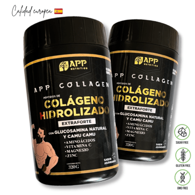 PACK 2 COLÁGENO HIDROLIZADO PÉPTIDOS CON GLUCOSAMINA Y CAMU CAMU 320 G APP COLLAGEN