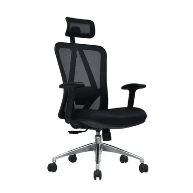 SILLA DE OFICINA ERGONÓMICA LEVI PRESIDENTE NEGRO ALTA OFIDEAS
