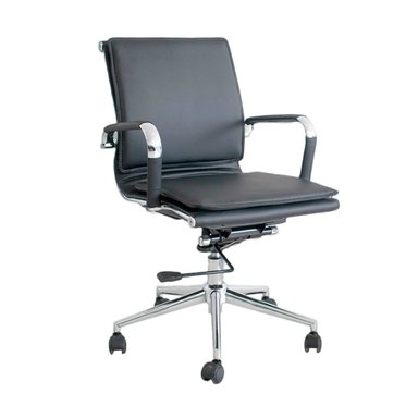 SILLA DE OFICINA ALEMANIA GERENTE NEGRO ALTA OFIDEAS