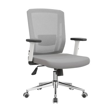 SILLA GIRATORIA DE OFICINA ERGONÓMICA GERENTE DELPHI II GRIS OFIDEAS