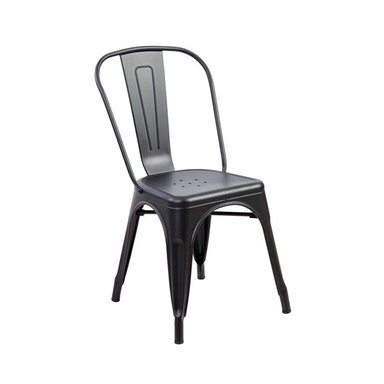 SILLA INTERLOCUTORA TEREK NEGRO METAL OFIDEAS