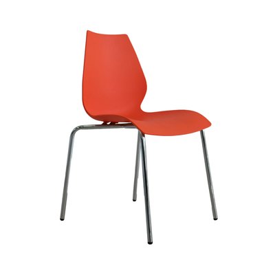 SILLA DE COMEDOR DISEÑO BRENDA COLOR ROJO OFIDEAS