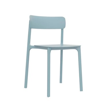 SILLA DE COMEDOR DISEÑO CLAY COLOR AZUL OFIDEAS