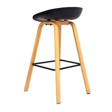 SILLA PARA BAR FIJA MISURI COLOR NEGRO OFIDEAS - 3