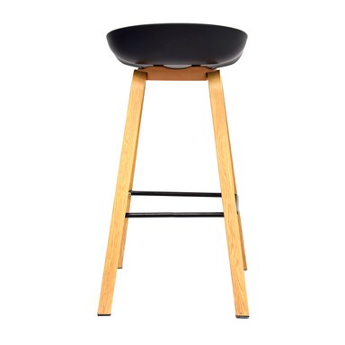 SILLA PARA BAR FIJA MISURI COLOR NEGRO OFIDEAS - 4