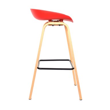 SILLA PARA BAR FIJA MISURI COLOR ROJO OFIDEAS - 2
