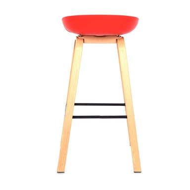 SILLA PARA BAR FIJA MISURI COLOR ROJO OFIDEAS - 4