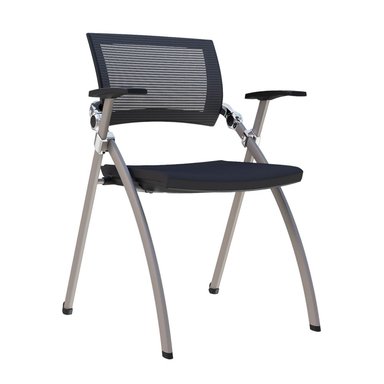 SILLA DE OFICINA FIJA VIGO SIN TABLERO NEGRO OFIDEAS