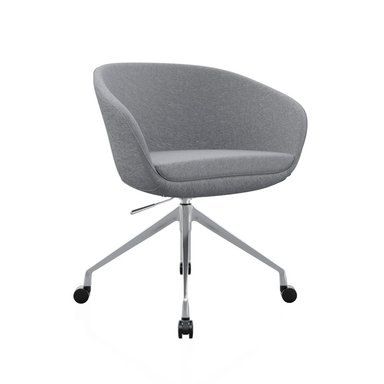 POLTRONA BOW GIRATORIA COLOR GRIS OFIDEAS