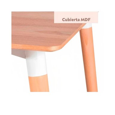 MESA DE COMEDOR 4 PERSONAS LUIGI HAYA 120X80 CM OFIDEAS - 3