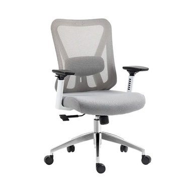 SILLA DE OFICINA GERENCIAL DOLFÍN SYNCRO BLANCO/GRIS OFIDEAS