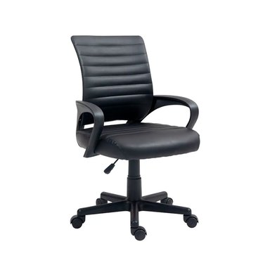 SILLA DE OFICINA EJECUTIVA ESPAÑA CUERO NEGRO OFIDEAS