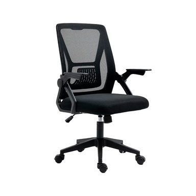 SILLA DE OFICINA BRAZOS ABATIBLES BELGICA NEGRO OFIDEAS