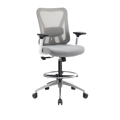 SILLA CAJERO ERGONÓMICA CON APOYABRAZOS SMART ALUMINIO GRIS  OFIDEAS