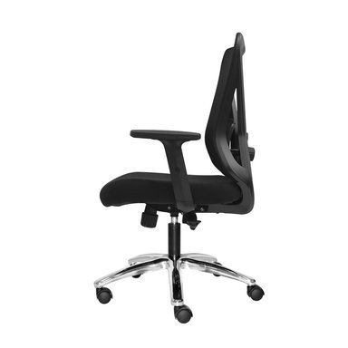 SILLA DE OFICINA GERENTE LAP DOLPHIN CROMADO NEGRO OFIDEAS - 2