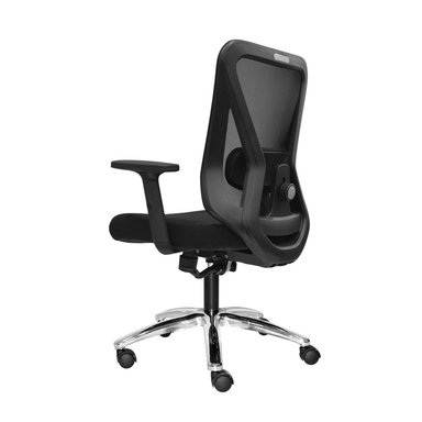 SILLA DE OFICINA GERENTE LAP DOLPHIN CROMADO NEGRO OFIDEAS - 3