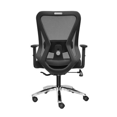 SILLA DE OFICINA GERENTE LAP DOLPHIN CROMADO NEGRO OFIDEAS - 4
