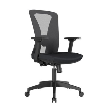 SILLA DE OFICINA RECLINABLE DE MALLA VERSALLES GERENTE NYLON NEGRO OFIDEAS