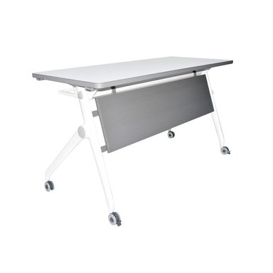 ESCRITORIO ABATIBLE CLIP BLANCO/GRIS OFIDEAS