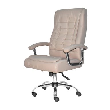 SILLA ERGONÓMICA PRESIDENTE SHINY CUERO TAUPE OFIDEAS