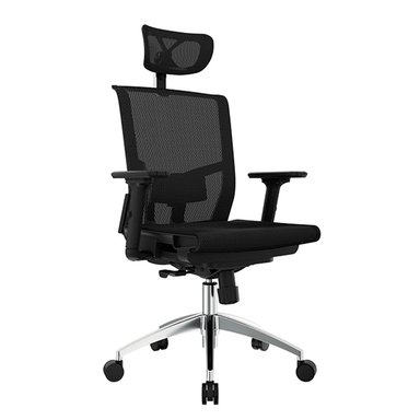 SILLA ERGONÓMICA RECLINABLE DELPHI FULL PRESIDENTE NEGRO OFIDEAS