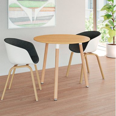 MESA DE COMEDOR 3 PERSONAS LOLA HAYA 80 CM OFIDEAS - 2