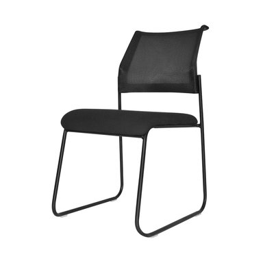 SILLA DE VISITA FIJA INTERLOCUTOR SIP SB NEGRO OFIDEAS