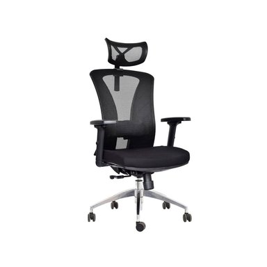SILLA ERGONÓMICA RECLINABLE VERSALLES PRESIDENTE NEGRO ALUMINIO OFIDEAS
