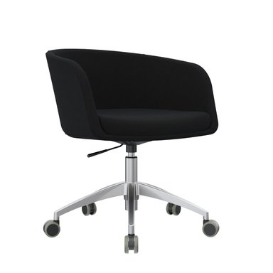 POLTRONA GIRATORIA BOOM NEGRO ACOLCHADA OFIDEAS