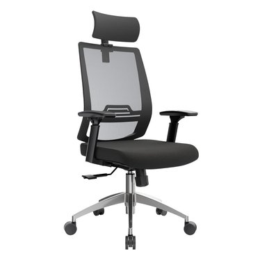 SILLA ERGONÓMICA RECLINABLE DUBAI  PRESIDENTE NEGRO ALUMINIO OFIDEAS
