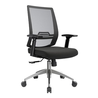 SILLA ERGONÓMICA RECLINABLE DUBAI GERENTE NEGRO ALUMINIO OFIDEAS