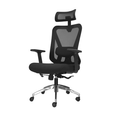 SILLA ERGONÓMICA DOLFIN PRESIDENTE MECANISMO LAB NEGRO ALUMINIO OFIDEAS