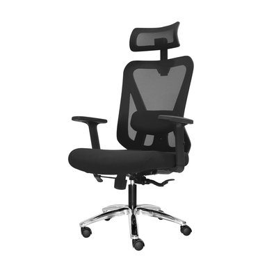 SILLA ERGONÓMICA DOLFIN PRESIDENTE MECANISMO LAB NEGRO CROMADO OFIDEAS